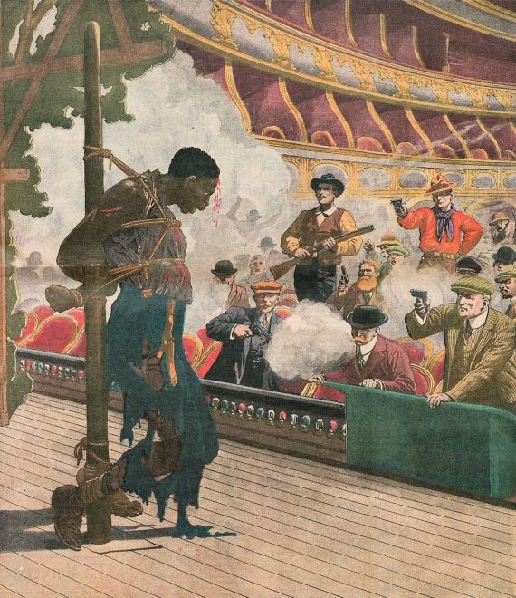 Prizor+lin%C4%8Danja+iz+leta+1911.+Temnopolt+mo%C5%A1ki+ustreljen+na+gledali%C5%A1kem+odru.+%0AFoto%3A+Profimedia